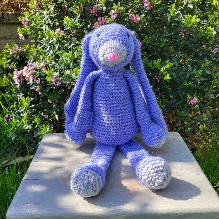 Bunny the Rabbit,  hand knitted and the perfect Easter or Birthday gift