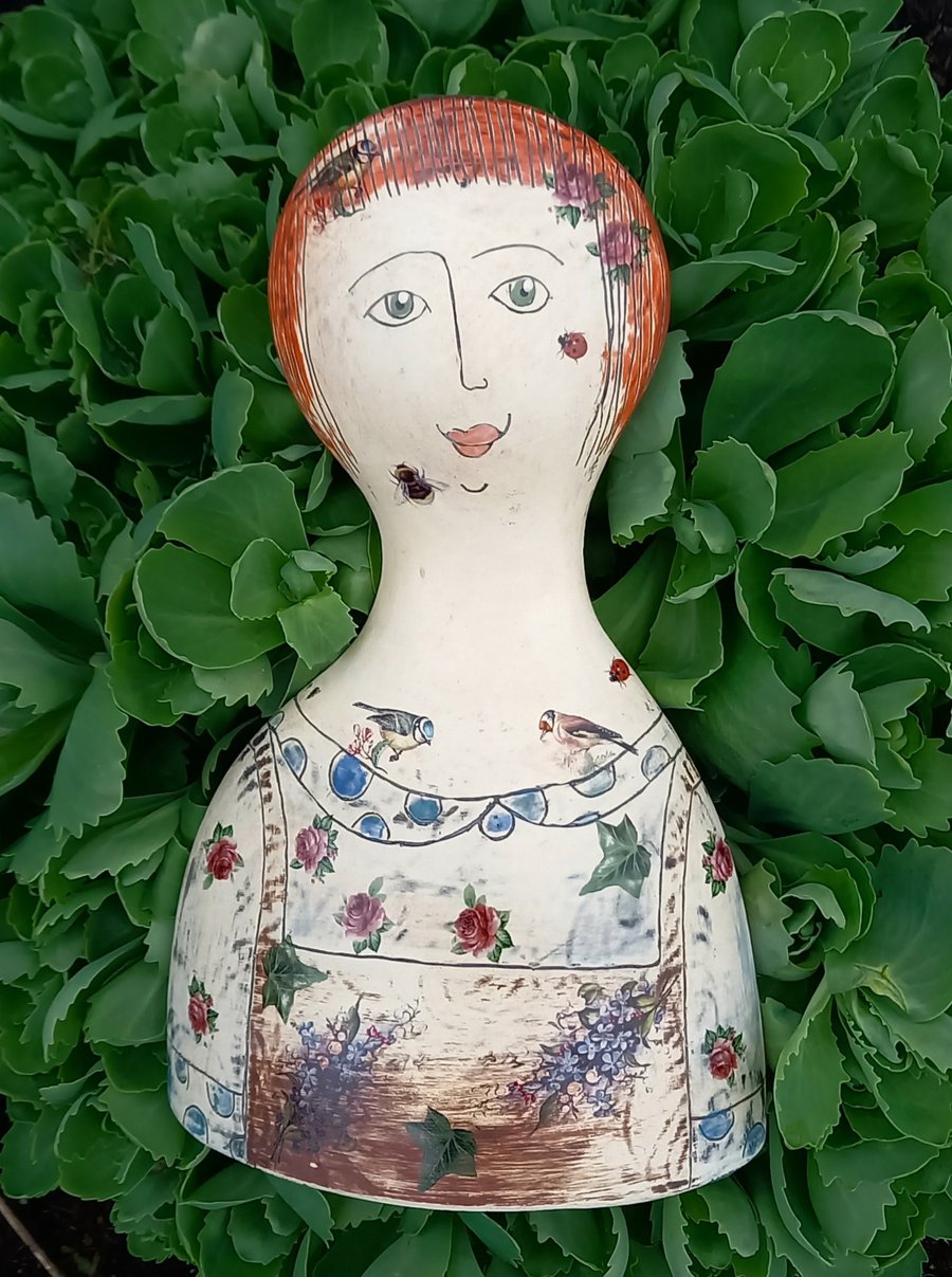 Figurative ceramic vase 