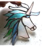 Unicorn Suncatcher Stained Glass Handmade 052 Pastel - Image 2