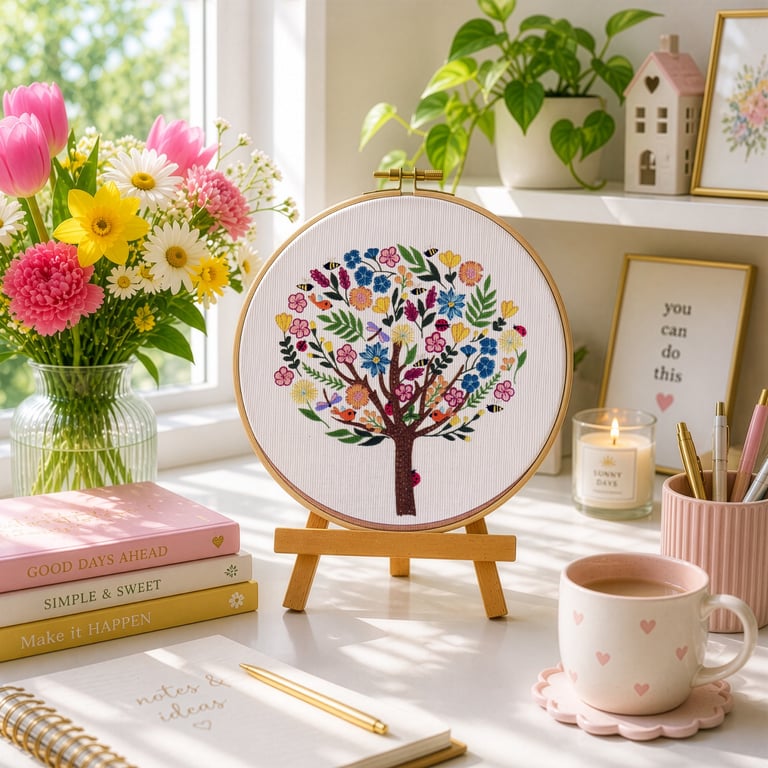 Bugs in Bloom Hand Embroidery PDF Pattern