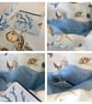 Tote bag with clip-in coin purse matching set beachcomber seaside theme - Image 3