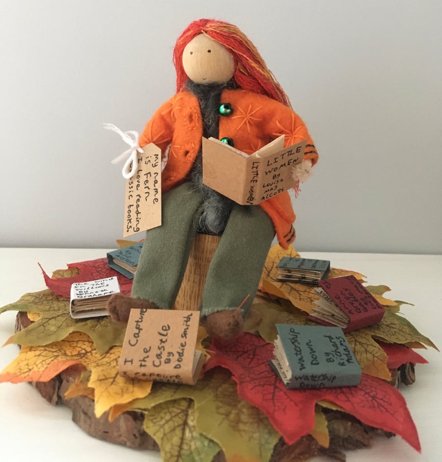 Fairy Doll Book Ornament