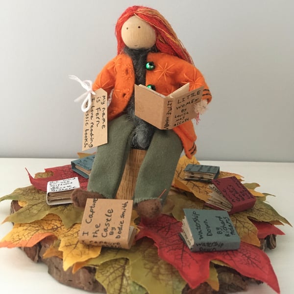 Fairy Doll Book Ornament