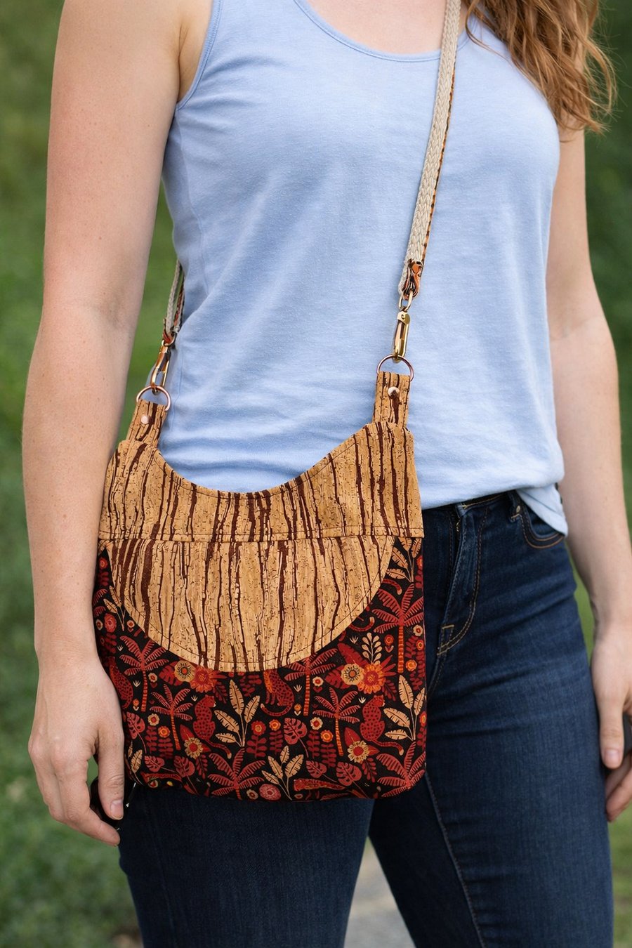The Zuri Crossbody Bag in Portuguese Cork