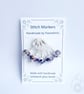 Lampwork Stitch Markers - Purple Alien - Image 3