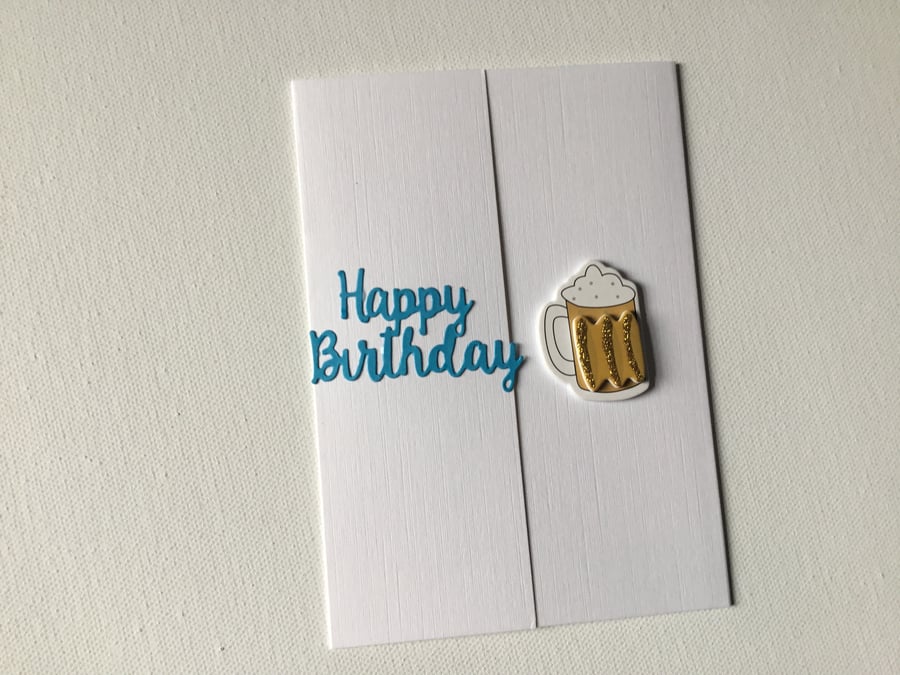 Birthday card. Card for him. Handmade birthday card. CC792