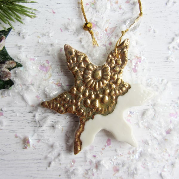 Christmas Decoration - Gold Snowflake