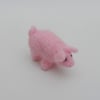 Mini needle felted pig ornament