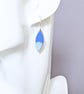 Colourful blue enamel drop earrings - Image 4