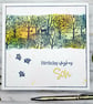 Son Birthday Card - nature, leaves, trees, deer, handcrafted - Image 5