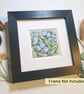 Forget me not flowers, original art miniature, tiny artwork - Image 8