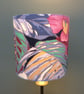 Tropical Hawaii Jungle West Coast Deco Tiki 80s Vintage Fabric Lampshade