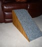 32cms H. x 65cm L. Doggy Ramp Natural Wood Sides with New Luxury Two Tone Grey C - Image 2