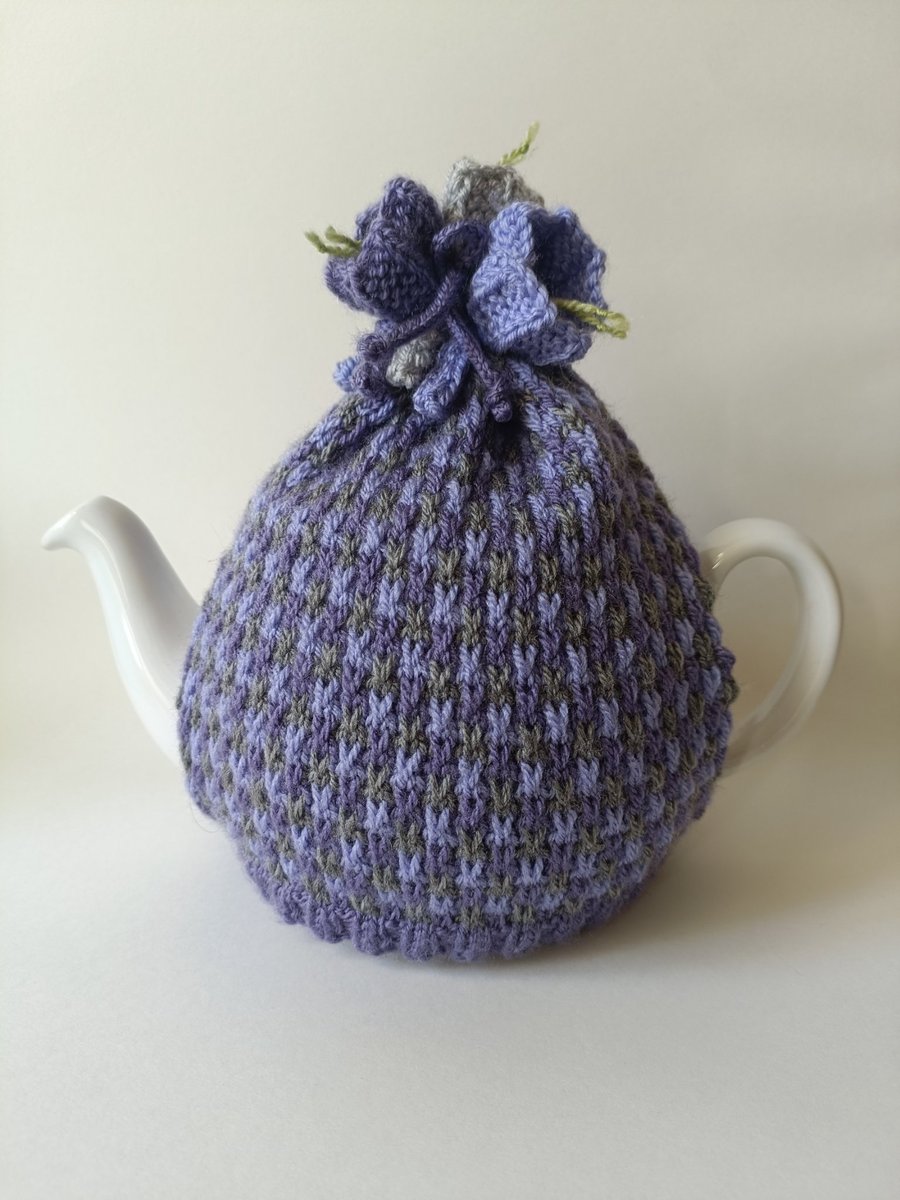 Tea cosy Tea cosie - midnight sky tweed