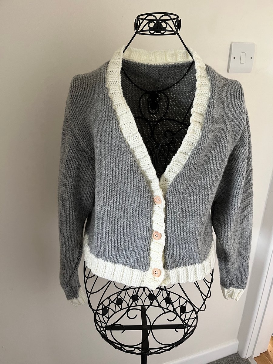 Hand knitted cardigan