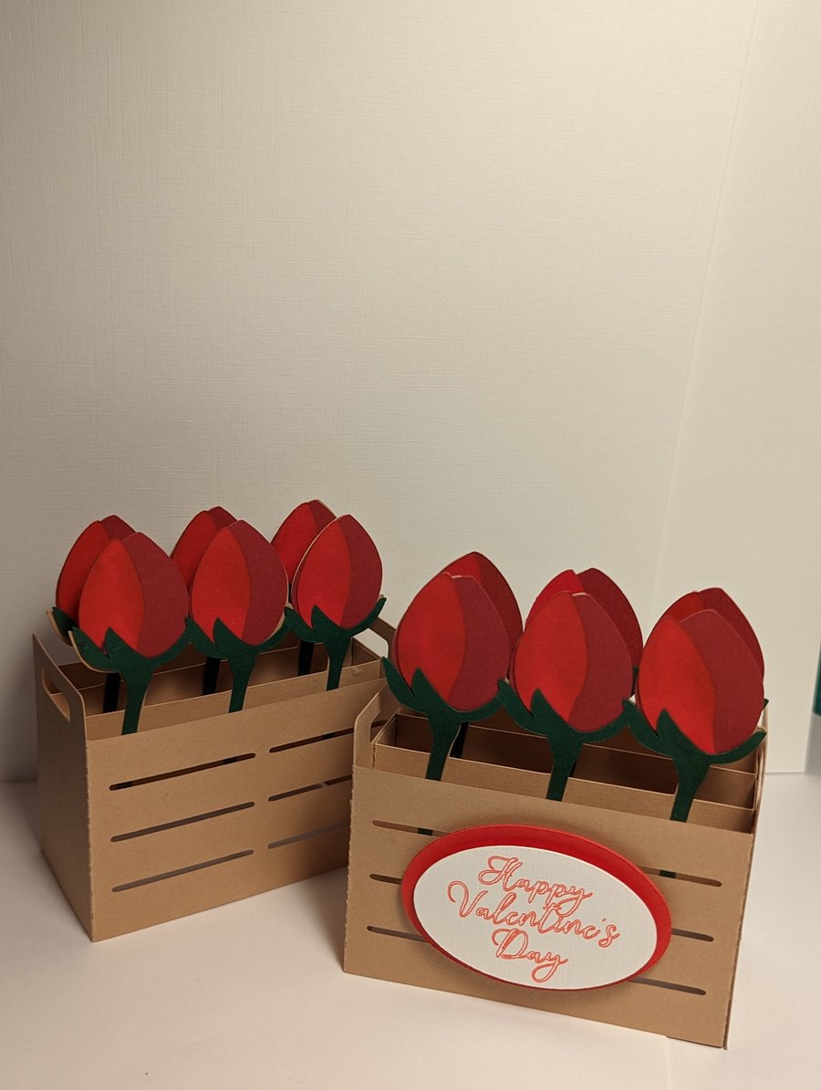 Box of Roses Valentine's Card