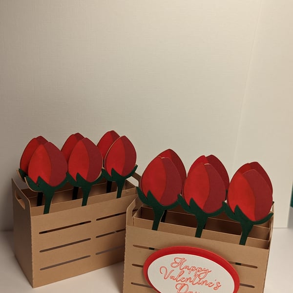Box of Roses Valentine's Card