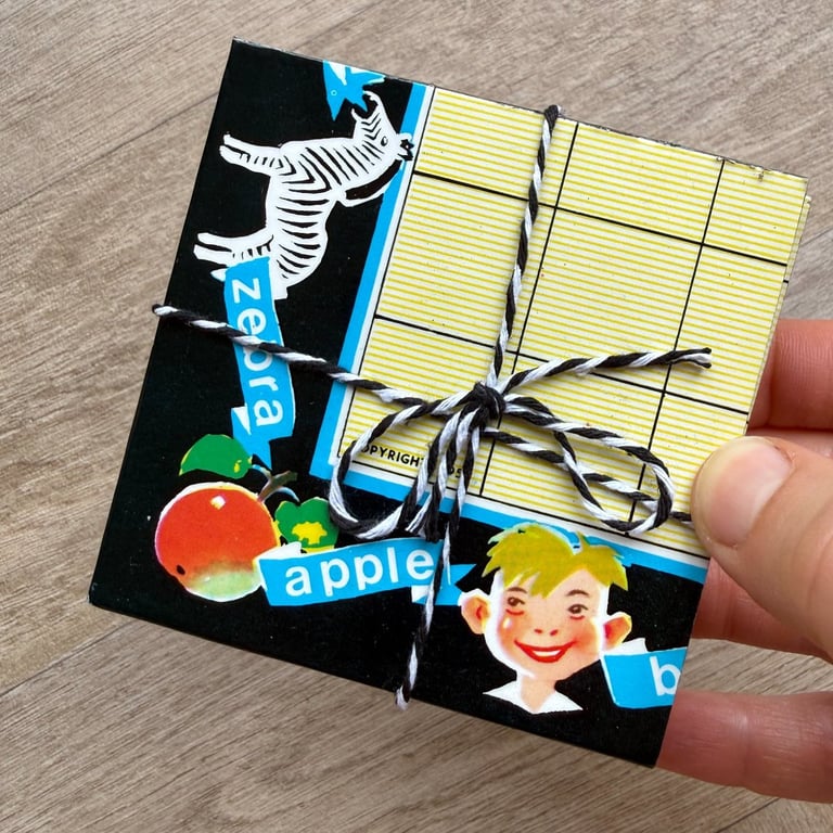 Scrabble for Juniors Coasters (Pig to Umbrella) - Upcycled from Real Board