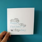 Father's Day Card, Classic cars card, Car card for dad, Grandad