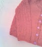 Baby's Hand Knitted Round Neck Cardigan with Lacy Set in Sleeves, Custom Make - Image 10