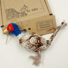 Crochet Pheasant Decoration- Alternative to a Birthday Card