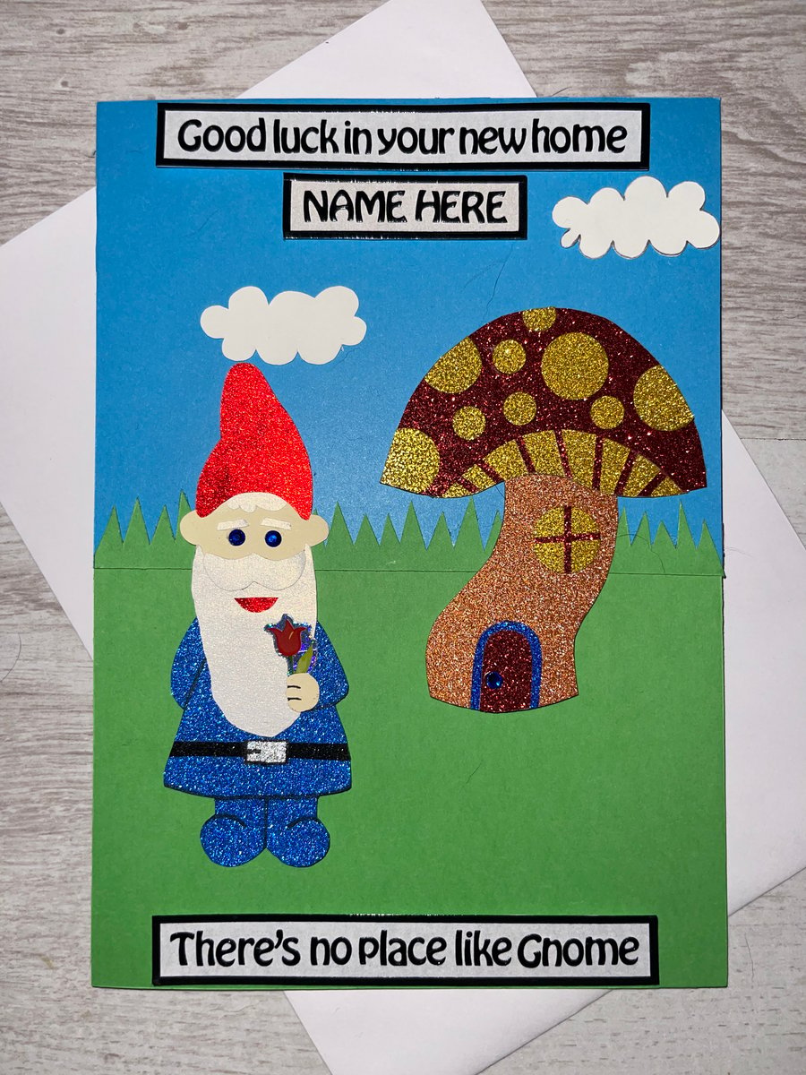 Gnome New Home Greetings Card