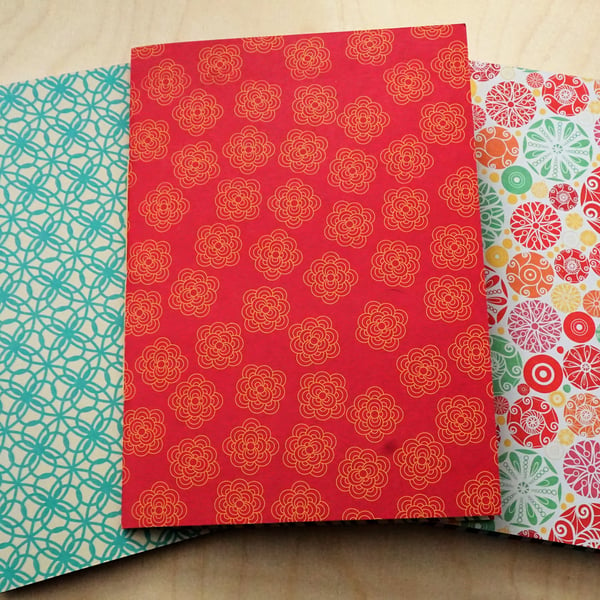 Set Of Three A5 Notebooks - 'Orient'