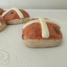 Handcrafted Fake Hot Cross Bun Decorative Easter Spring Decor