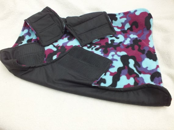 Small to Medium Dog Coat Blue Camouflage Design 