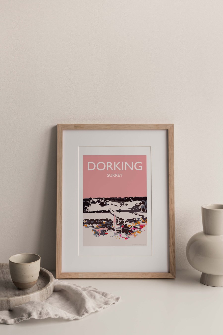 Dorking, Surrey Giclee Travel Print (unframed)