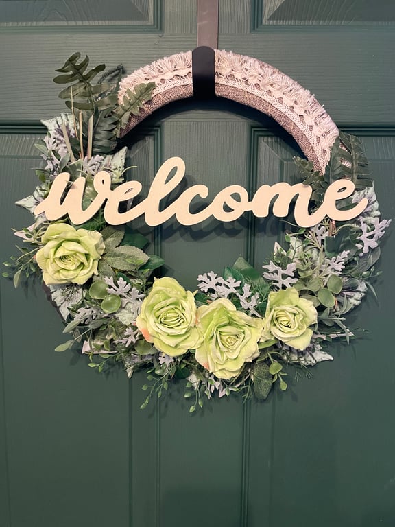 Handmade Spring Door Wreath, Luxury wreaths, 38cm