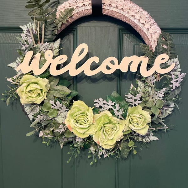Handmade Spring Door Wreath, Luxury wreaths, 38cm