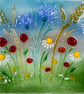 Fused Glass Flower Meadow Picture - Image 2