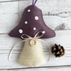 Purple Mushroom Hanging Decoration