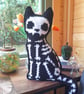Schrodinger's Cat Crochet Mini Cushion - Image 1
