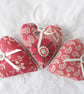 SET OF 3 LAVENDER BAGS - HEART SHAPED