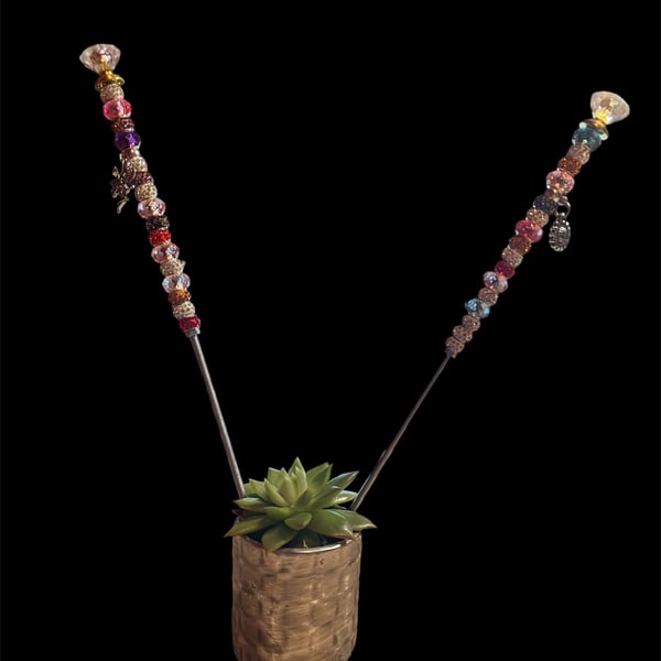 Plant Pot Decoration, Plant Pot Stake, Flower Pot, Flower Pot Wand, Fairy Wand