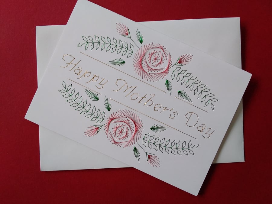 Happy Mothers Day Roses Card.