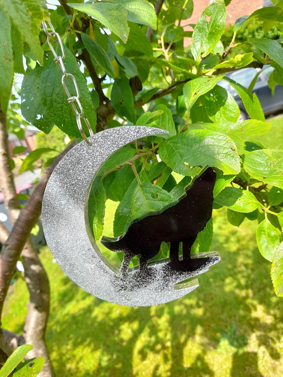 Wolf Suncatcher Hanging Ornament