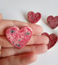 cherry blossom mini ceramic brooch - Image 3