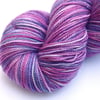 SALE: Tea and Cupcakes - Silver Sparkly Superwash merino 4-ply yarn