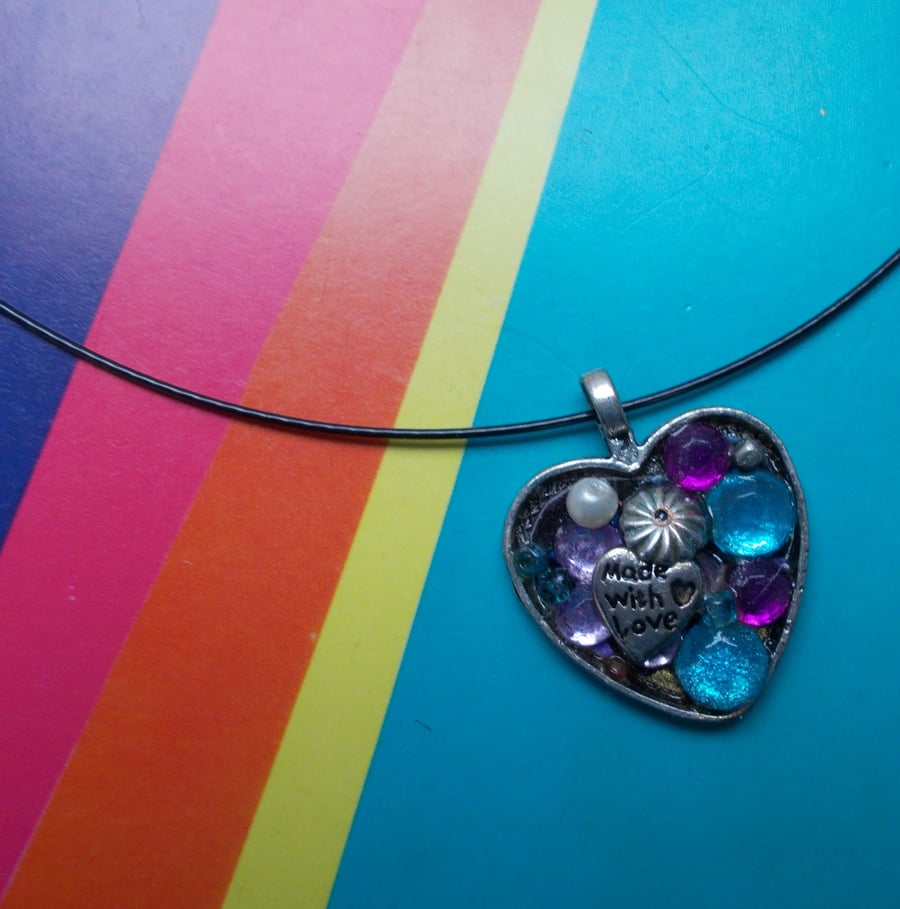 Made with Love Heart Pendant