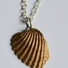 Eighth Wedding Anniversary Bronze Shell Necklace