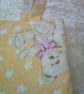 Teddy Bears in Bows and Stars on a yellow Background - Image 4