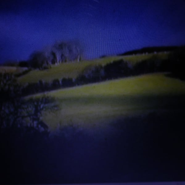 Storm Clouds  A4 unframed , mounted, free hook& easel,  free shipping...Ref 5889