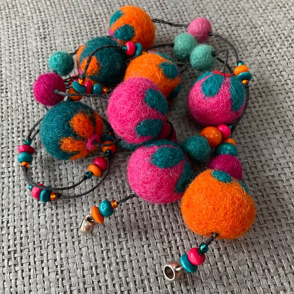 “Colour Me Happy” Hotchpotch lariat necklace