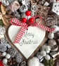 Woodland rustic Christmas wreath Scandinavian winter dried foraged wall hanging  - Image 2