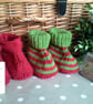 SALE Designer Baby Boy's Hand Knitted Booties Gift set  3-9 months size - Image 1