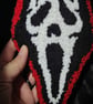 Large Ghost Face Inspired Punch Needle Wall Art – Handmade Horror Decor - Image 3