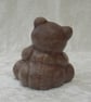 Ceramic Hand Painted Small Brown Alphabet Bear C Animal Figurine Ornament. - Image 3